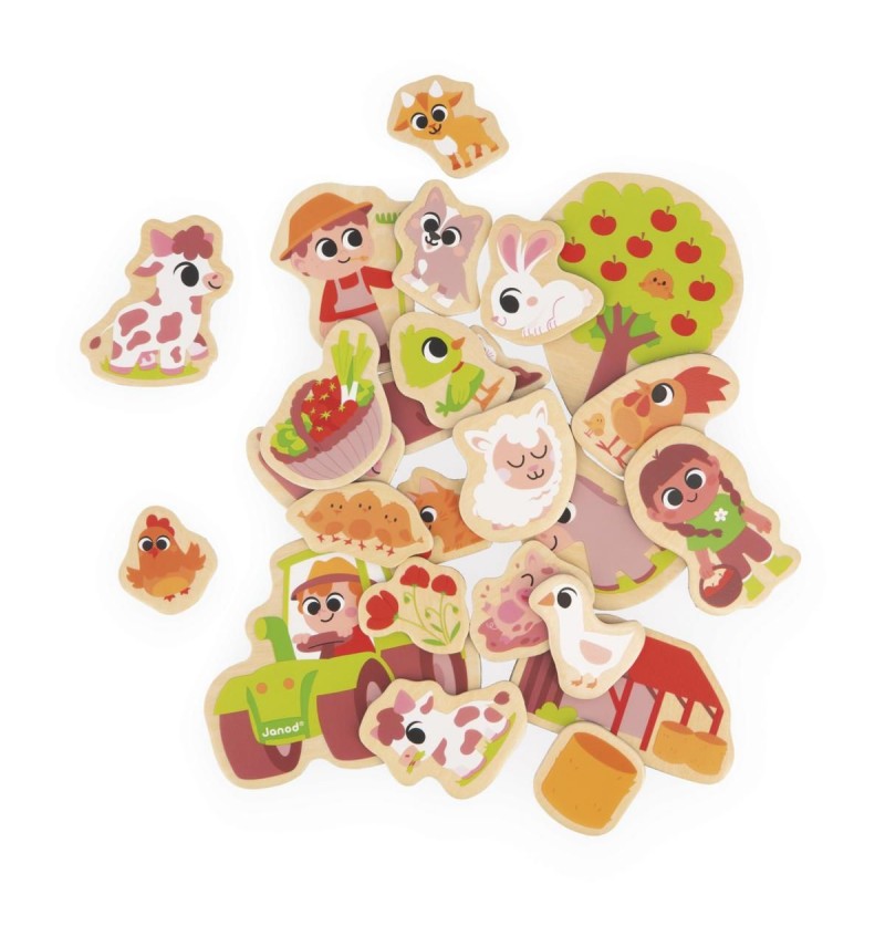 Jeu en bois - Magnets Ferme...