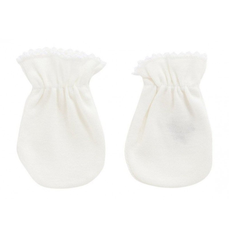 Moufles coton écru Cambrass