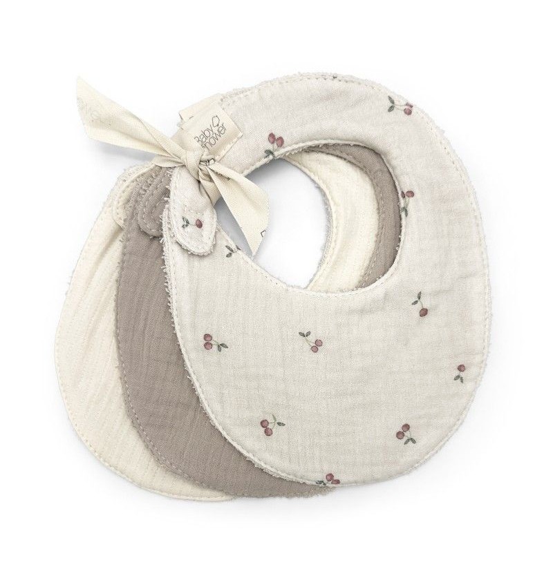 Set de 3 bavoirs Cherries...