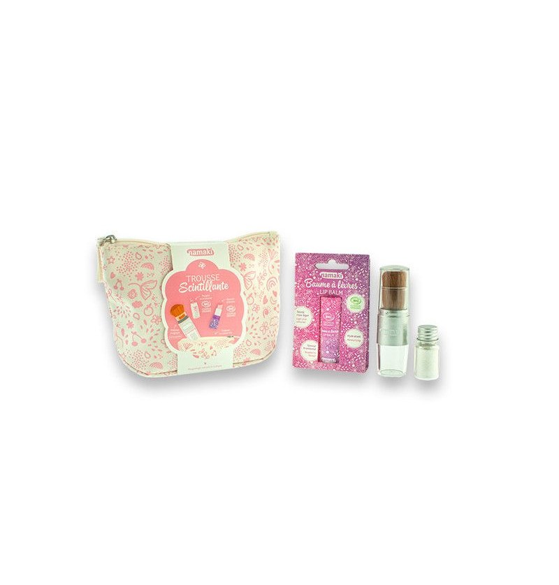 Trousse scintillante rose