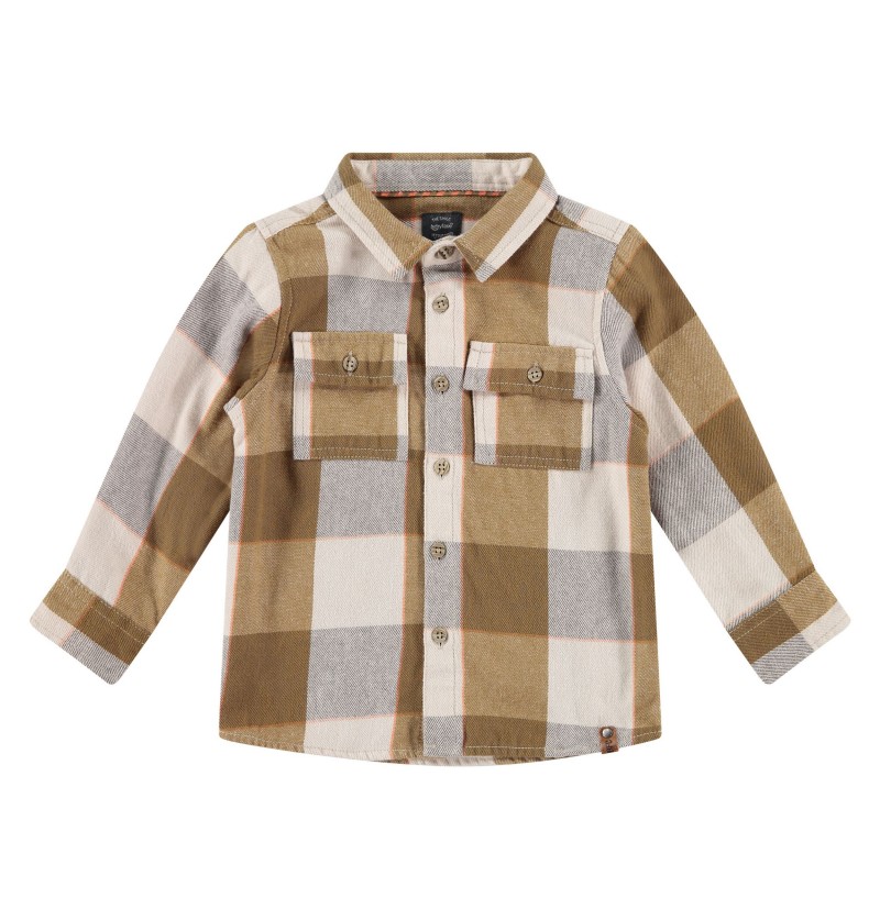 Chemise carreaux olive...