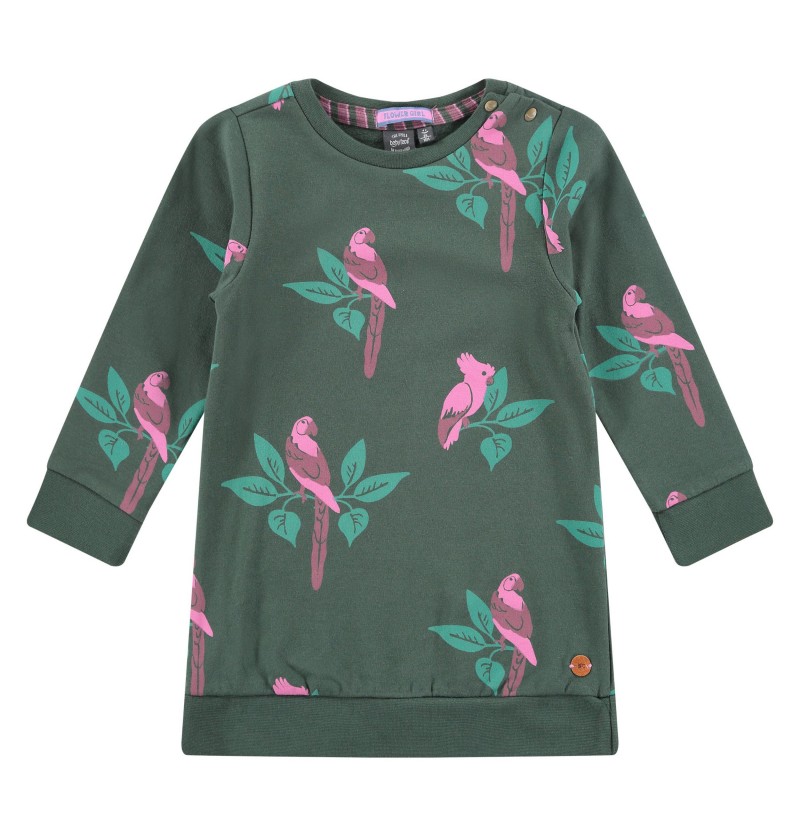 Robe verte perroquet Babyface