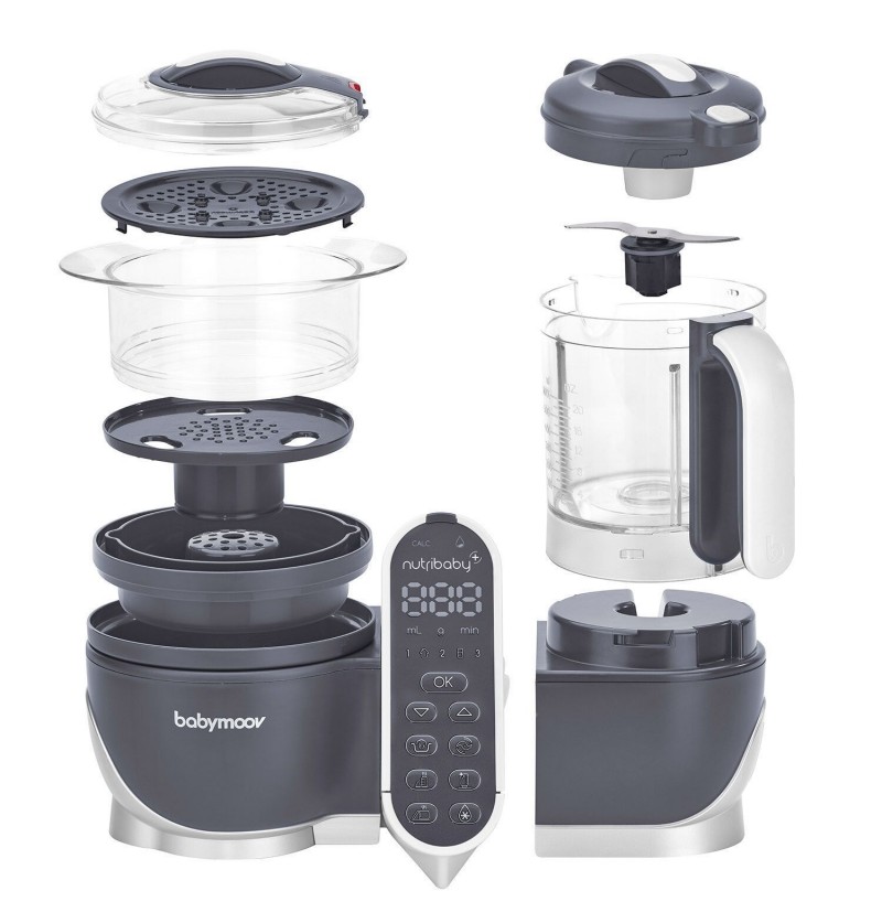 Robot multifonctions Nutribaby + Industrial Grey Babymoov