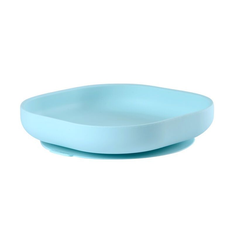 Assiette en silicone avec ventouse Light Blue Beaba