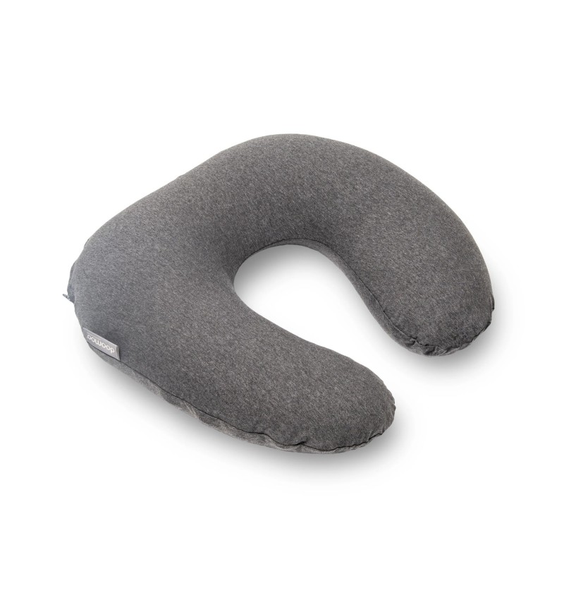 Coussin tête d'animal - gris chiné