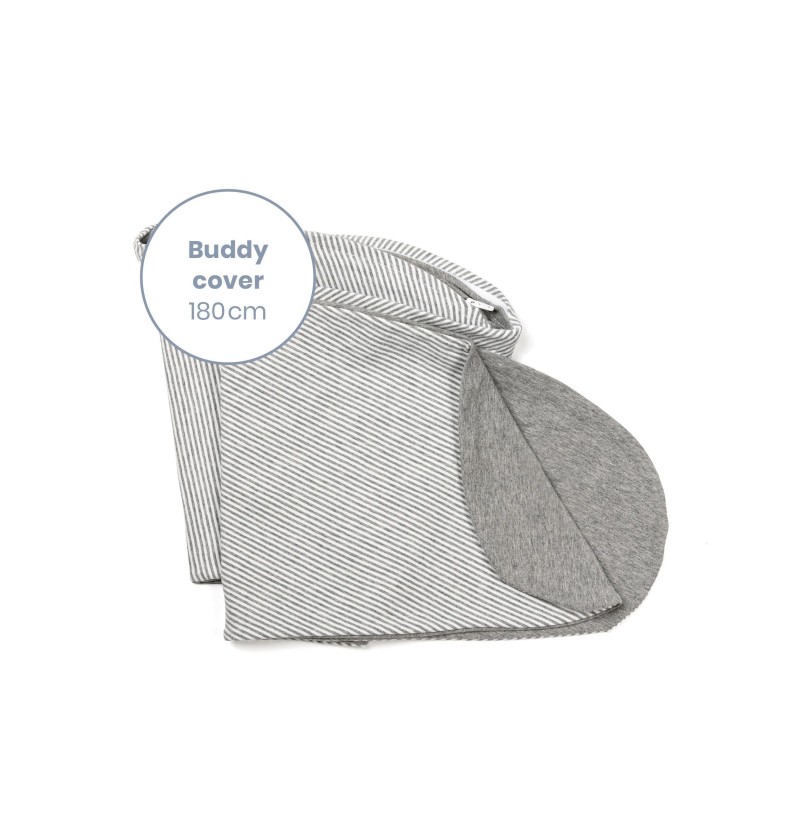 Coussin allaitement BUDDY Doomoo classic-light grey