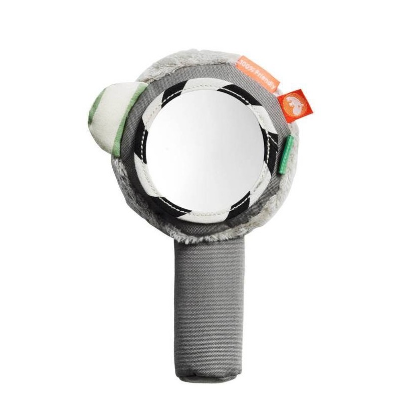 Hochet d'éveil miroir Gris...