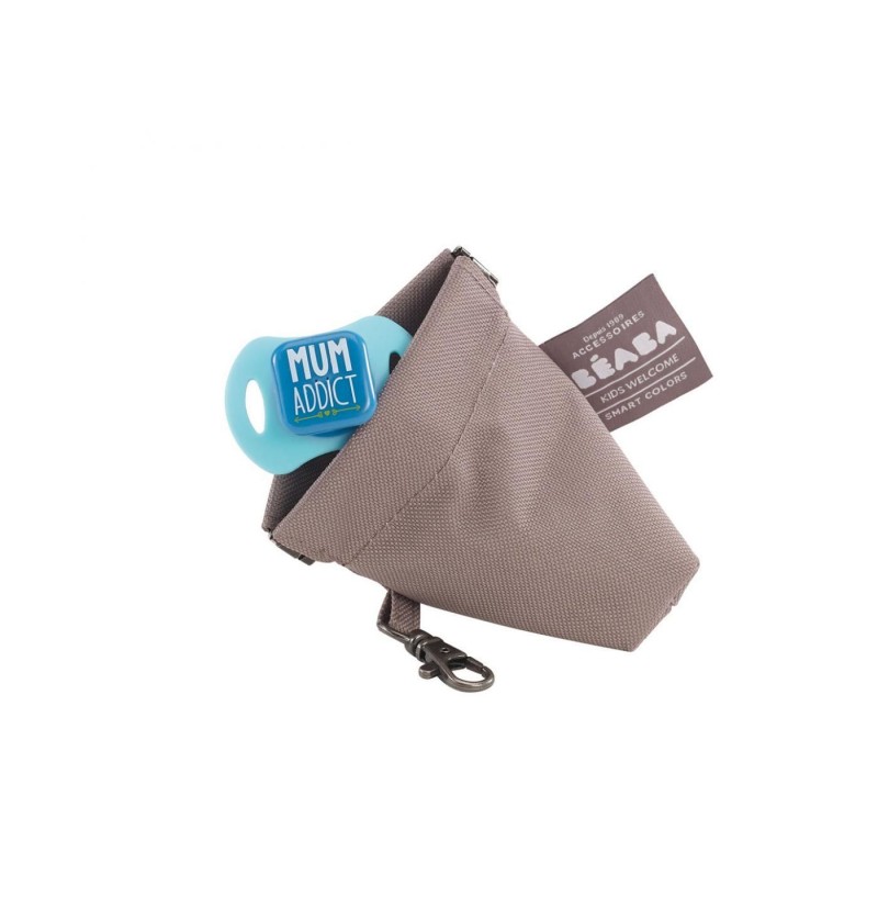 Trousse range-sucette Taupe...