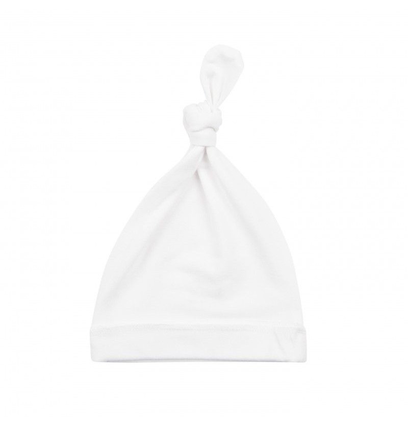 Bonnet naissance blanc timboo