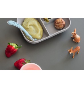 Assiette compartimentée silicone avec ventouse de Béaba