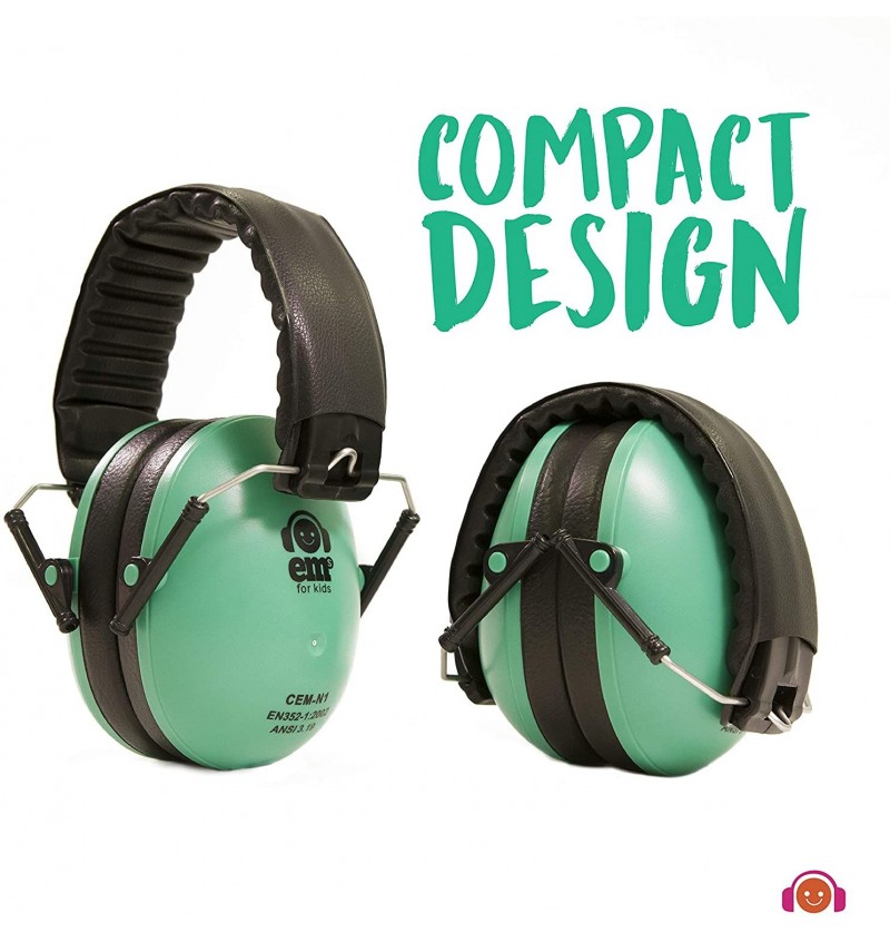 Casque Anti Bruit pour Enfant, Vert, EMS - Auriseo