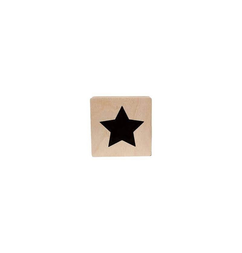 Lettre en bois étoile Minimou