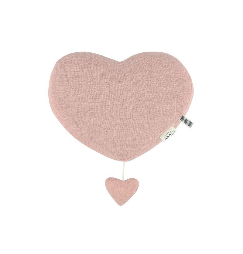 Peluche musicale coeur rose...