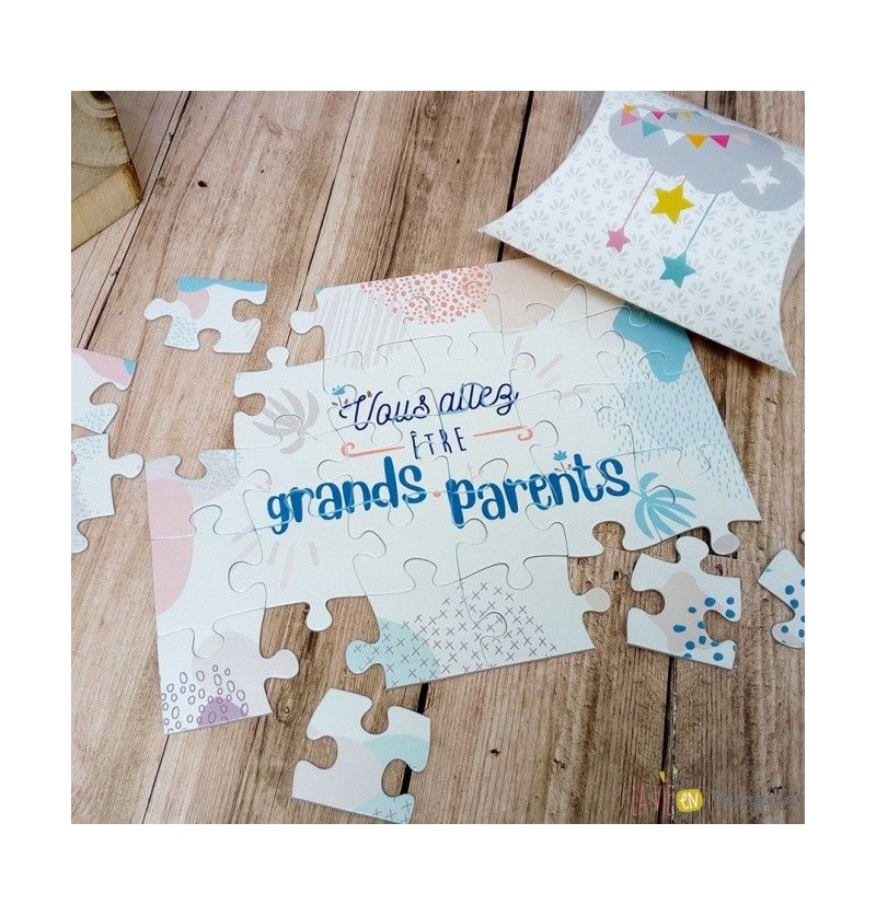 Bon cadeau Grand-Parents La vie en Magenta