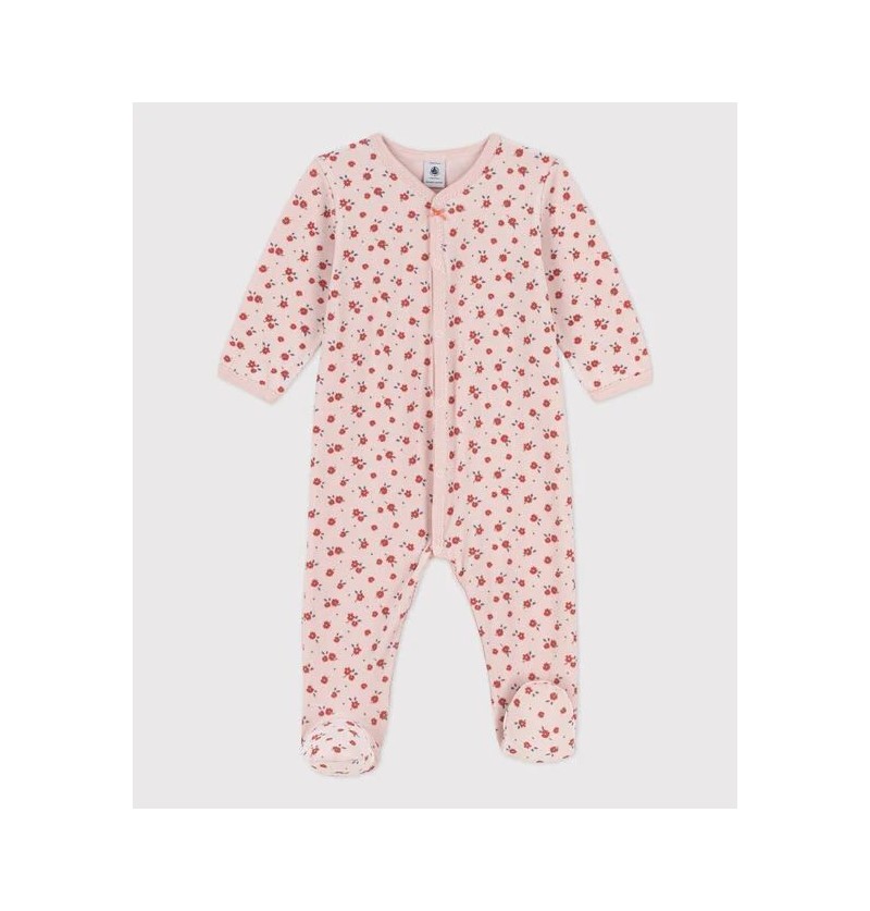 Pyjama rose fleuri petit...