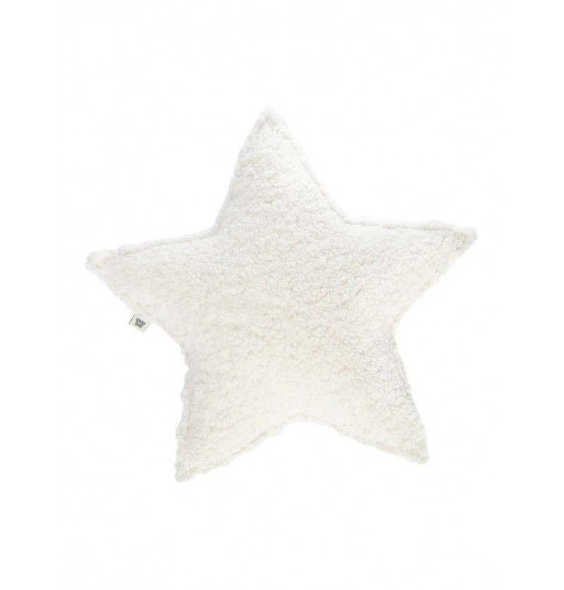 Coussin étoile teddy  blanc...