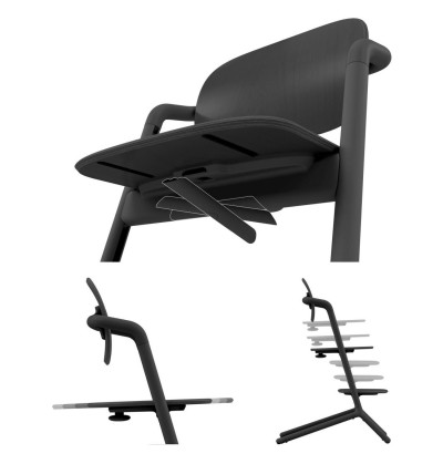 Chaise haute 3-en-1 Lemo Stunning Black Cybex