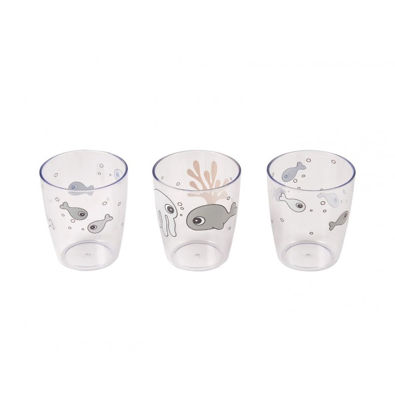 Lot de 3 minis verres Sea...