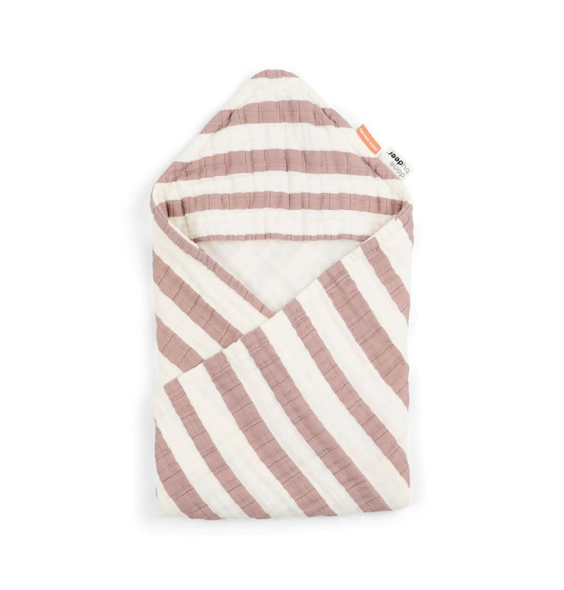 Cape de bain Stripes Rose...