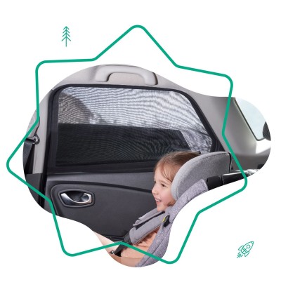 Pare-Soleil Voiture Bébé, 2 Pièces Chaussette Voiture par Soleil