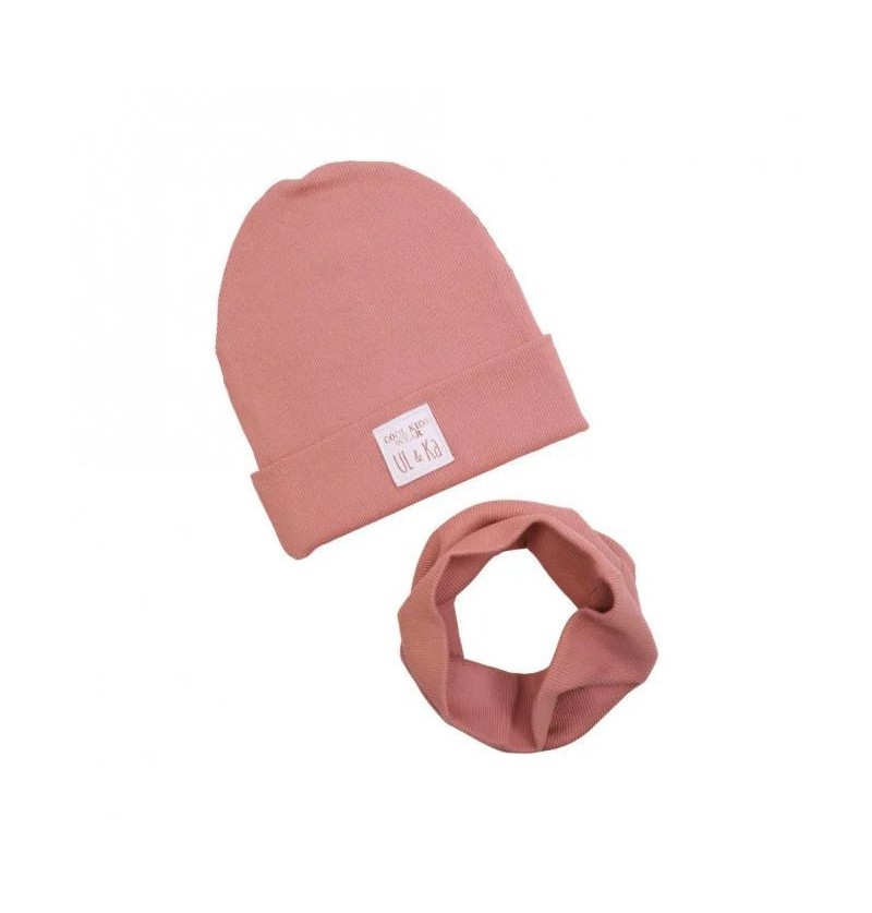 Bonnet+col fille Tub blush...