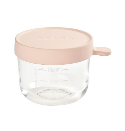 BEABA Pot de conservation verre rose 150 ml