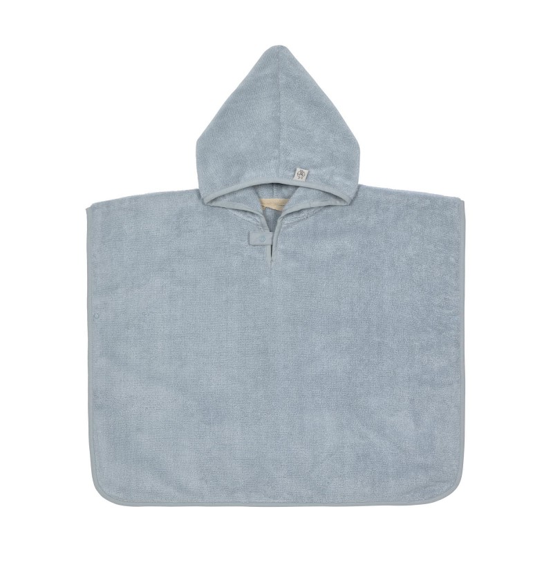 Poncho en éponge bleu clair...