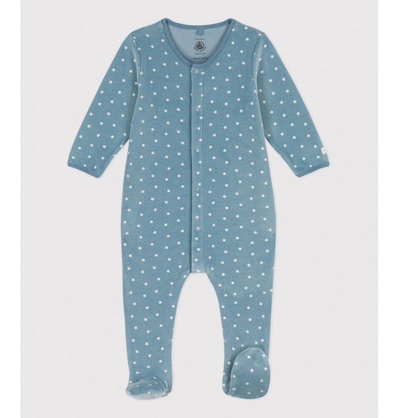 Pyjama velours bleu Petit...