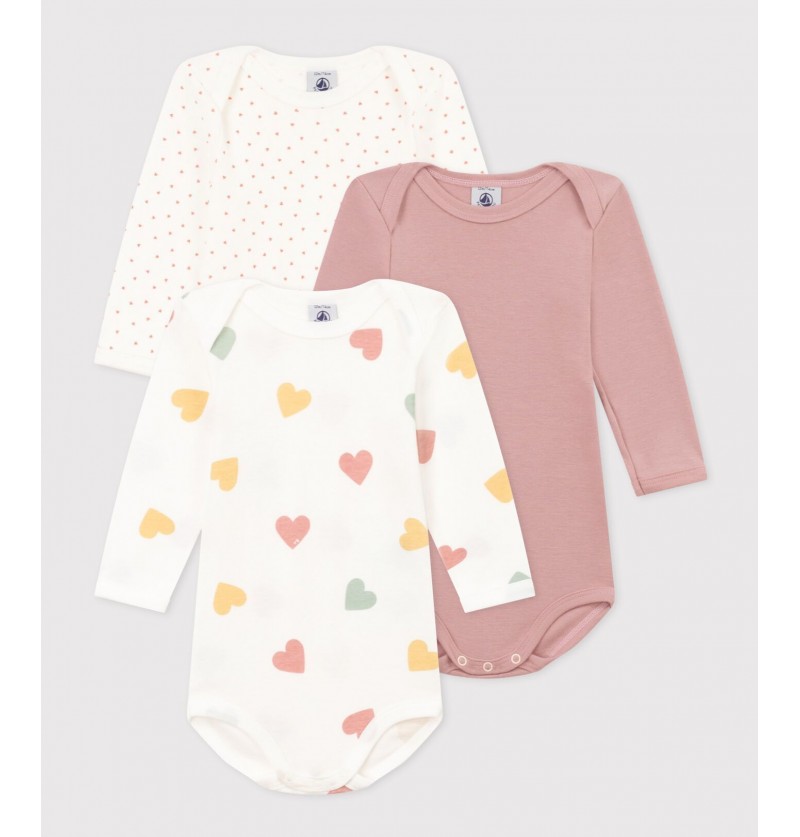 Lot de 3 bodies Petit Bateau