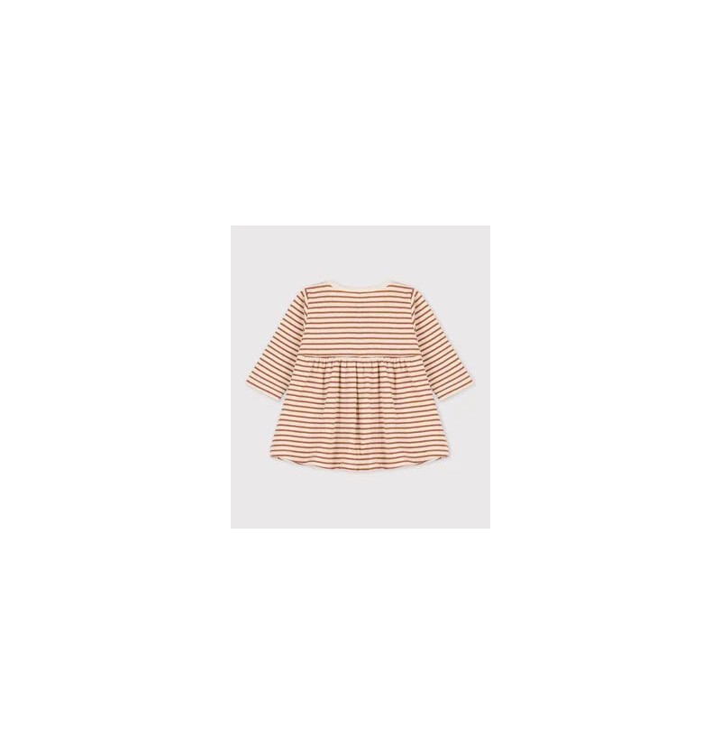 Robe lignée brune
