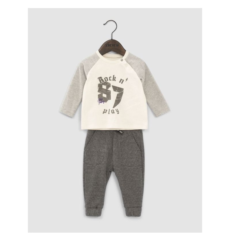 Ensemble 2 pièces gris Ikks