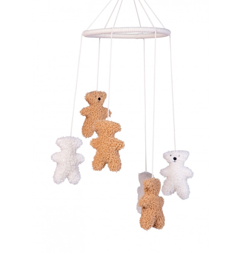 Mobile Teddy Brun & Blanc...