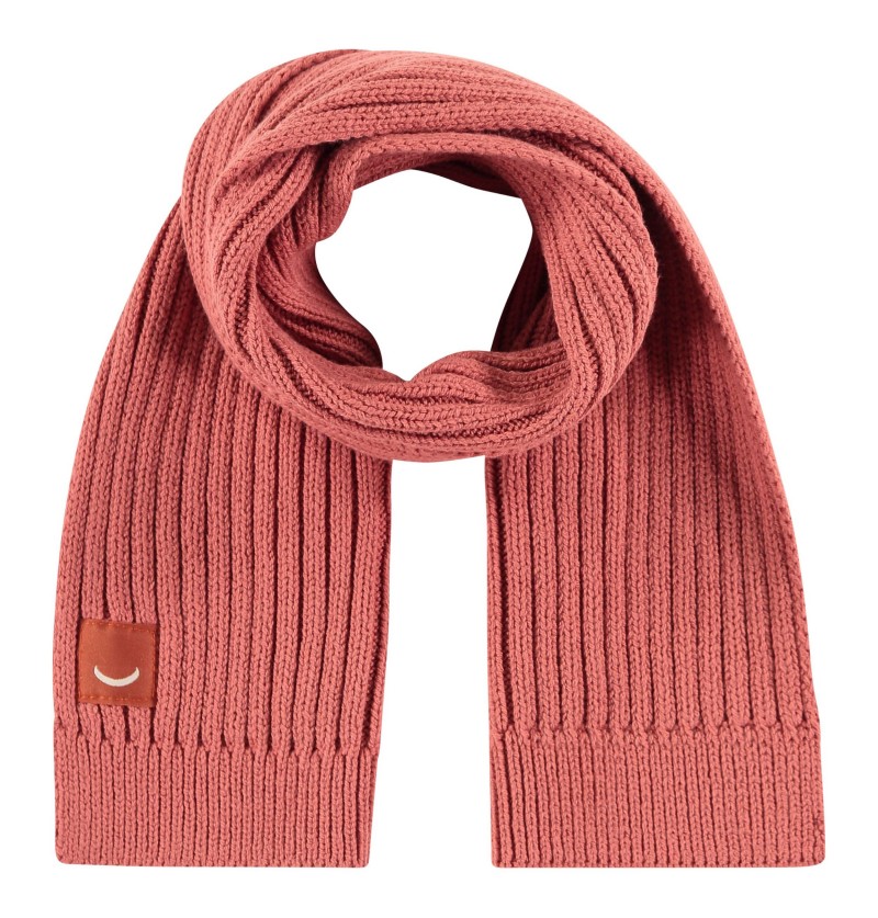 Echarpe en tricot rose...