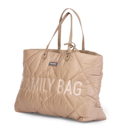 Sac à langer Family Bag Matelassé Beige Childhome