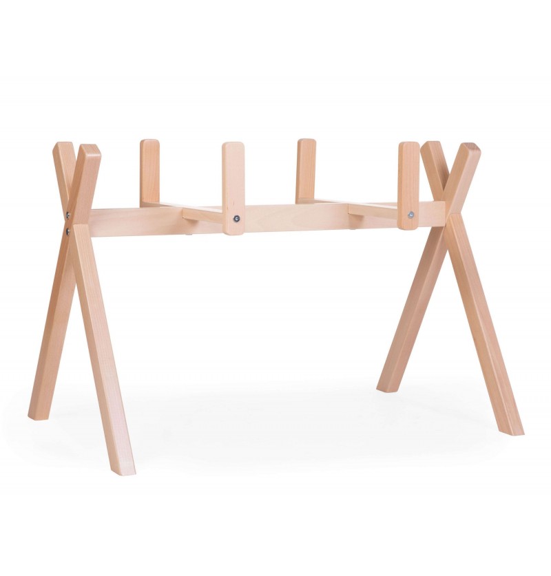 Tipi Support Pour Couffin Moise + Arche Bébé - Bois - Naturel