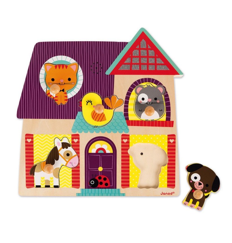 Puzzle musical en bois -...