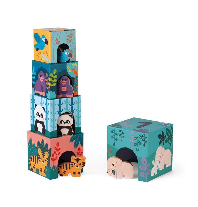 Jeu - Pyramide en carton et...