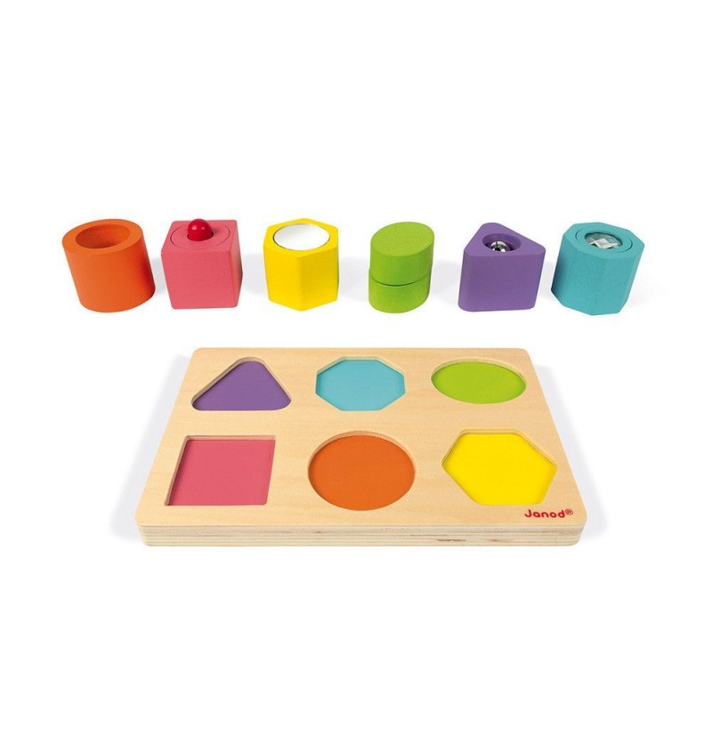 Puzzle en bois - 6 cubes...
