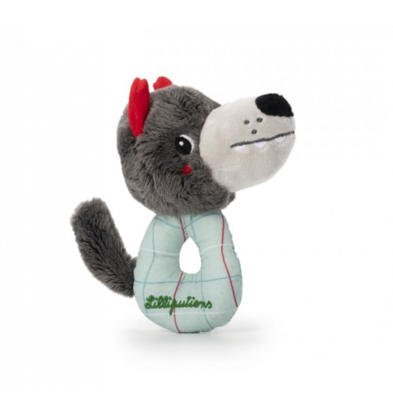 Mini hochet Louis le loup...